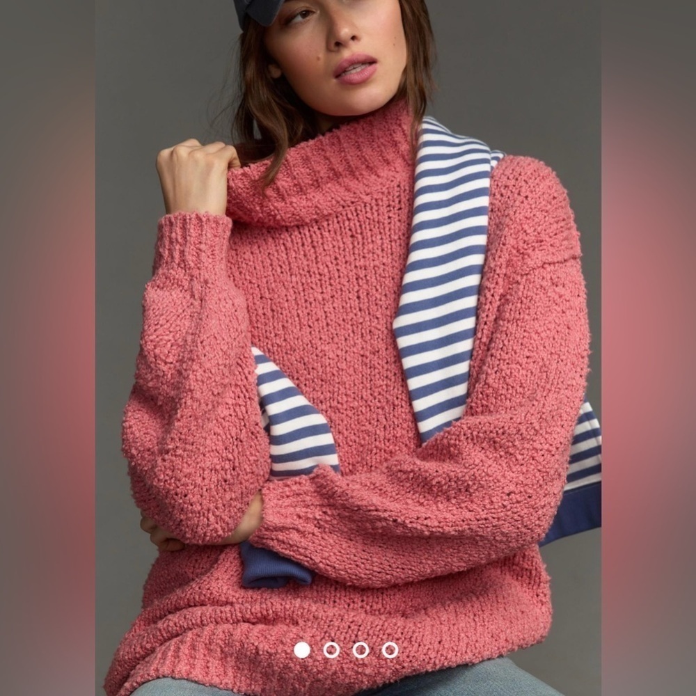 NWT Size S (P2P 26")- The Need-It Oversized Mock Neck Sweater